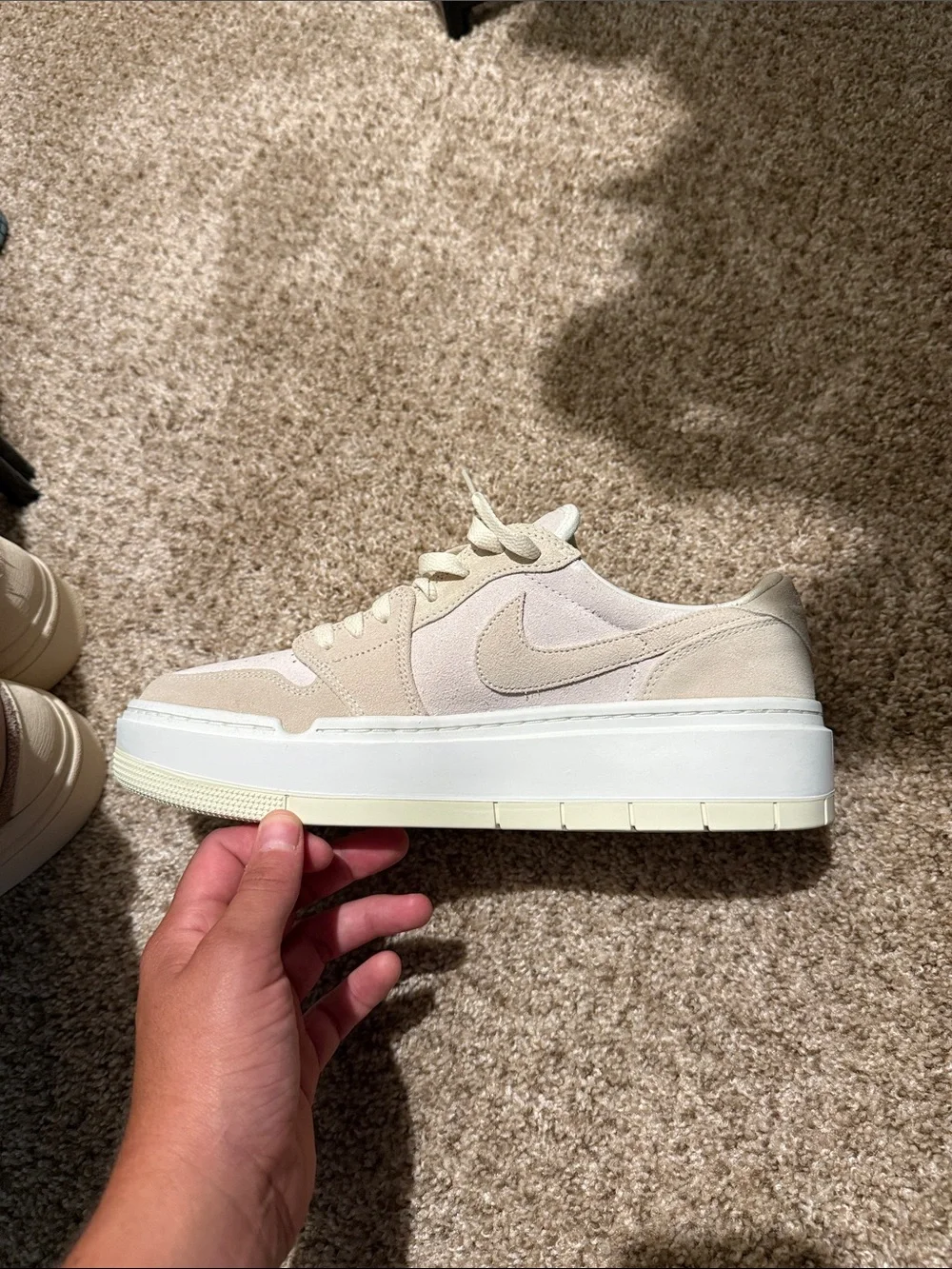 Nike Women’s Platform Sneaker - Light Beige